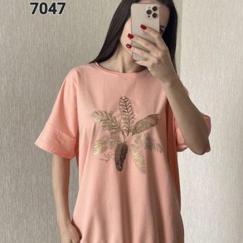 Футболка FSN (54-60) 7047 peach (лето) FSN 7047 peach