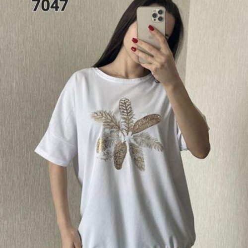 Футболка FSN (54-60) 7047 white (лето) FSN 7047 white