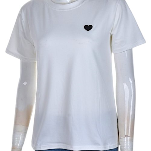 Футболка CND2 (M-2XL) 4349-4 heart (лето) CND2 4349-4 heart