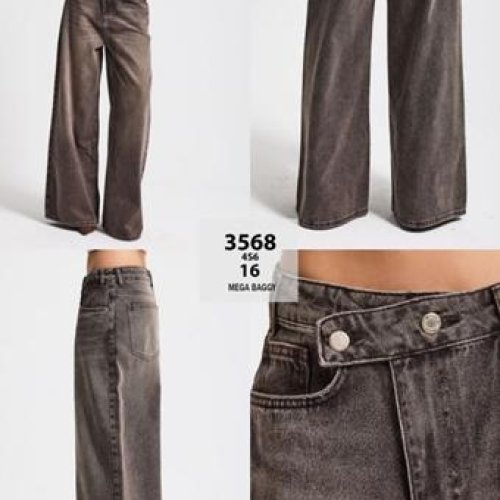 Джинсы Jeans Style (34-42) 3568-4S6-16 brown (деми) Jeans Style 3568-4S6-16 brown