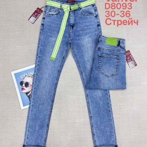 Джинсы Vanver (30-36) D8093 l.blue (деми) Vanver D8093 l.blue