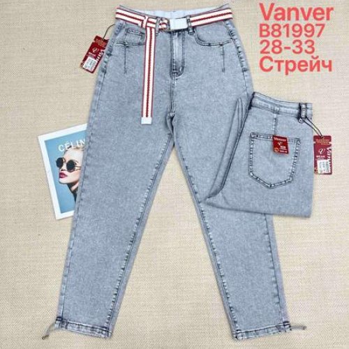 Джинсы Vanver (28-33) B81997 l.grey (деми) Vanver B81997 l.grey