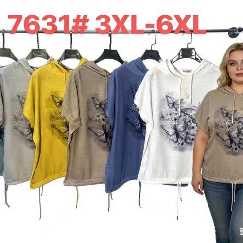 Футболка Monarlir (3XL-6XL) 7631 nude (лето) Monarlir 7631 nude
