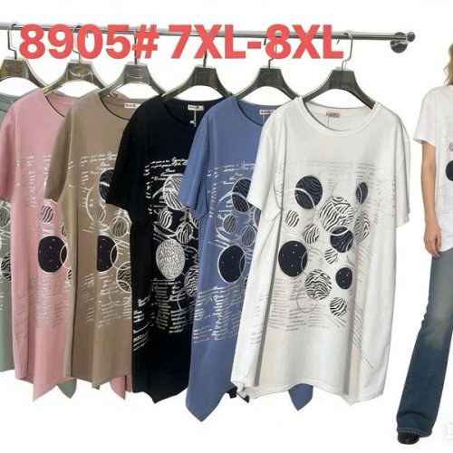 Футболка Monarlir (7XL-8XL) 8905 white (лето) Monarlir 8905 white