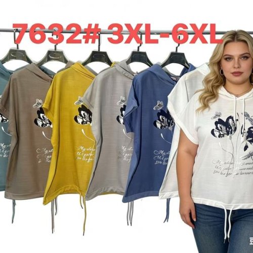 Футболка Monarlir (3XL-6XL) 7632 yellow (лето) Monarlir 7632 yellow