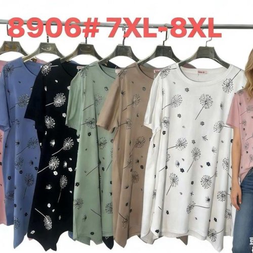 Футболка Monarlir (7XL-8XL) 8906 green (лето) Monarlir 8906 green