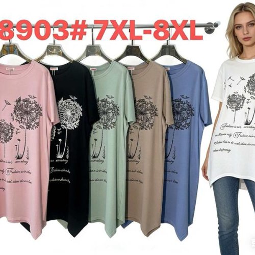 Футболка Monarlir (7XL-8XL) 8903 pink (лето) Monarlir 8903 pink