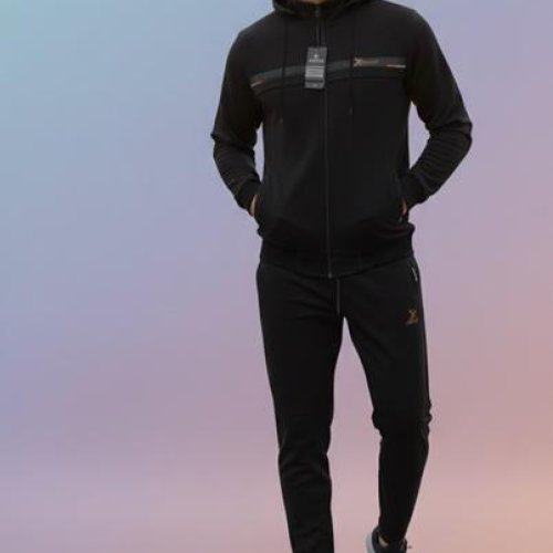 Костюм спорт Zalov (46-54) ZW1259 black (деми) Zalov ZW1259 black