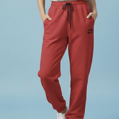 Штаны спорт Zalov (S-L) ZW1272 red (деми) Zalov ZW1272 red