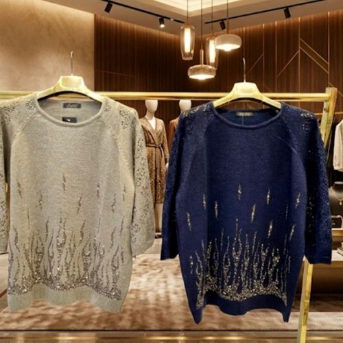 Свитер Julia (52-54) JL1023 navy (деми) Julia JL1023 navy