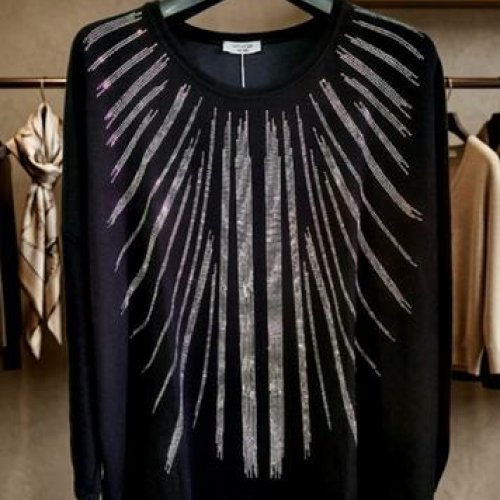 Свитер Julia (one size) JL1052 black (деми) Julia JL1052 black