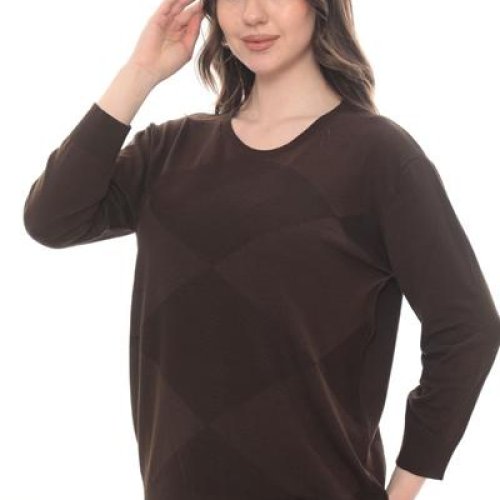 Свитер Julia (52-54) JL1074 brown (деми) Julia JL1074 brown