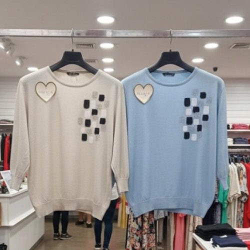 Свитер Julia (50-52) JL942 l.blue (деми) Julia JL942 l.blue