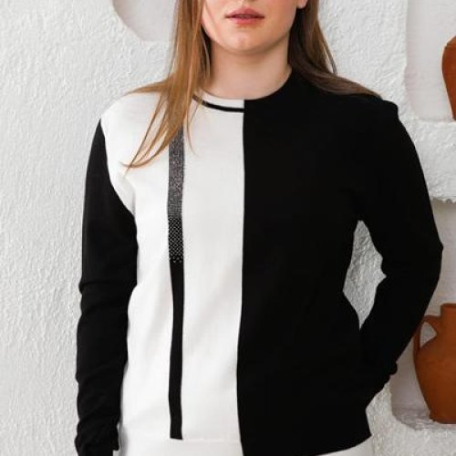 Свитер Julia (50-52) JL981 black (деми) Julia JL981 black