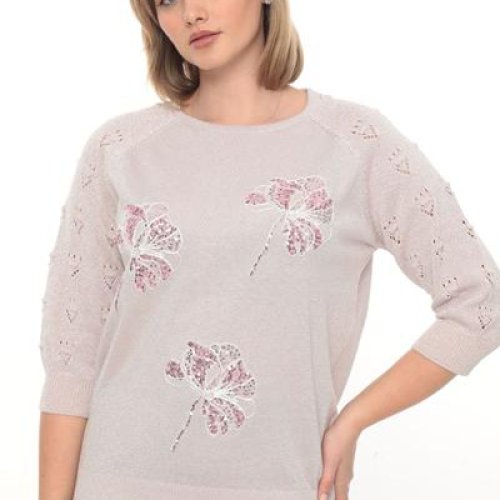 Свитер Julia (52-54) JL986 l.beige (деми) Julia JL986 l.beige