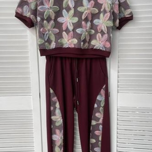 Костюм Karon (S-L) 7145 wine (лето) Karon 7145 wine