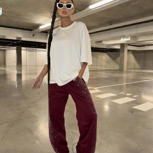 Штаны спорт Karon (S-L) 7164 wine (деми) Karon 7164 wine