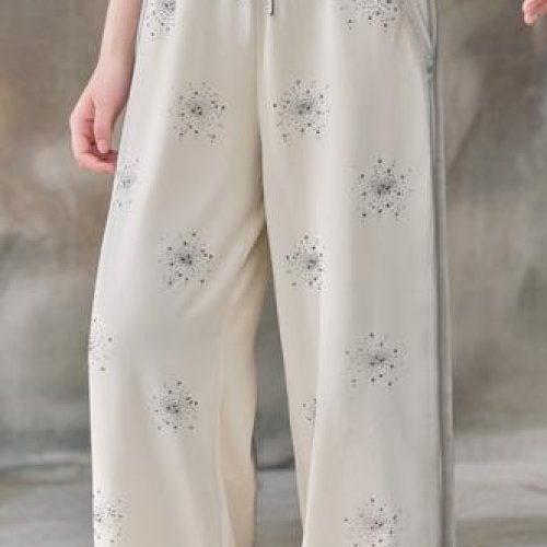 Штаны спорт Karon (S-L) 7217 beige (деми) Karon 7217 beige