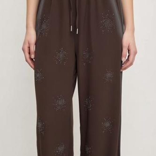 Штаны спорт Karon (S-L) 7217 brown (деми) Karon 7217 brown