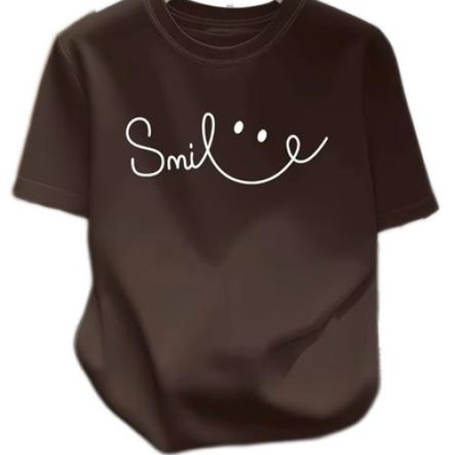 Футболка ALIA (M-3XL) AL14 brown (лето) ALIA AL14 brown