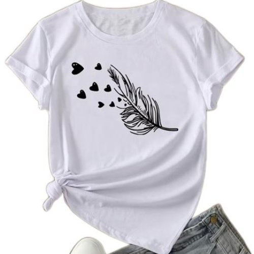 Футболка ALIA (M-3XL) AL15 white (лето) ALIA AL15 white