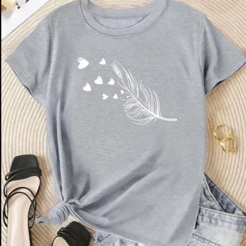 Футболка ALIA (M-3XL) AL16 grey (лето) ALIA AL16 grey