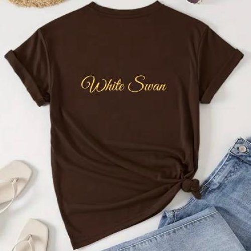 Футболка ALIA (M-3XL) AL18 brown (лето) ALIA AL18 brown