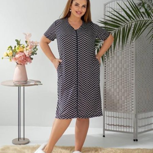 Халат BAT (50-60) 1030-11 black (лето) BAT 1030-11 black