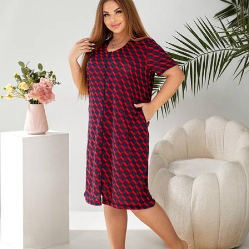 Халат BAT (50-60) 1030-14 navy (лето) BAT 1030-14 navy