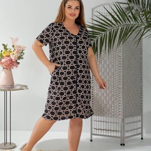 Халат BAT (50-60) 1030-15 black (лето) BAT 1030-15 black