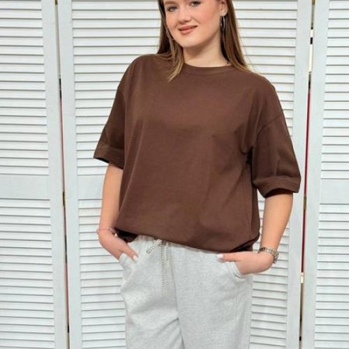 Футболка MMC clothes (one size) 7320 brown (лето) MMC clothes 7320 brown