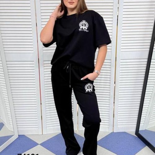 Костюм спорт MMC clothes (44-50) 74101 black (лето) MMC clothes 74101 black