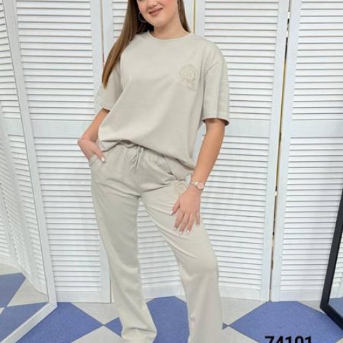 Костюм спорт MMC clothes (44-50) 74101 l.beige (лето) MMC clothes 74101 l.beige