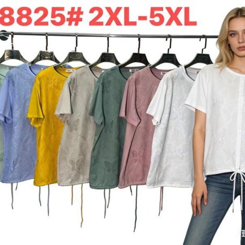 Футболка DGMD (2XL-5XL) 8825 white (лето) DGMD 8825 white