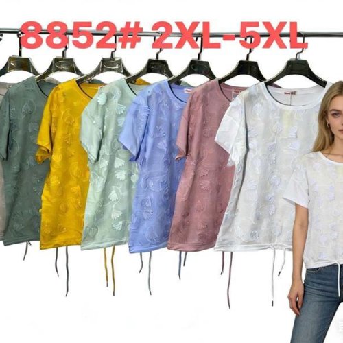 Футболка DGMD (2XL-5XL) 8852 white (лето) DGMD 8852 white