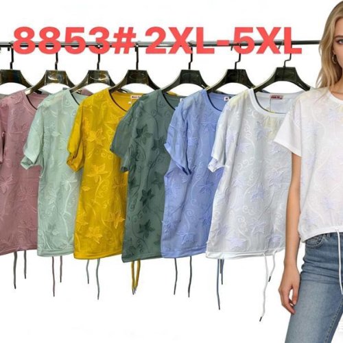 Футболка DGMD (2XL-5XL) 8853 white (лето) DGMD 8853 white