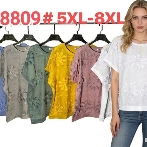 Футболка DGMD (5XL-8XL) B8809 white (лето) DGMD B8809 white