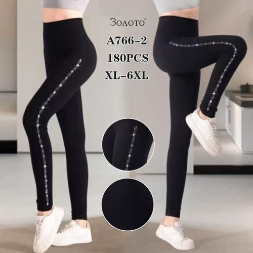 Лосины АнЯ (XL-6XL) 766-2 black (деми) АнЯ 766-2 black