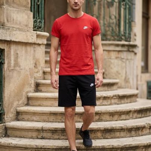 Костюм Sport style (46-54) 021 red (лето) Sport style 021 red