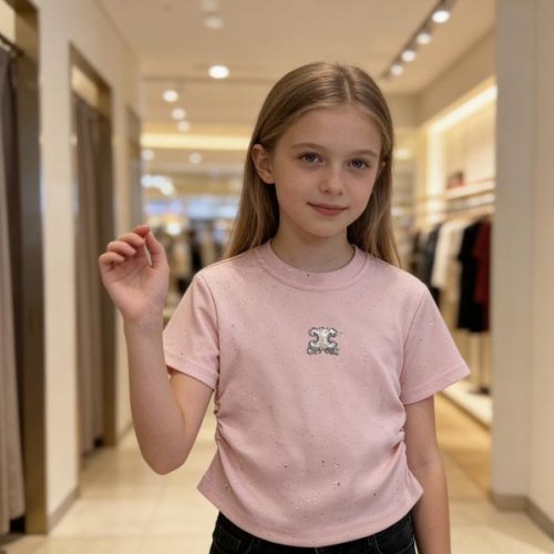 Футболка Fili kids (120-160) 5853 pink (лето) Fili kids 5853 pink