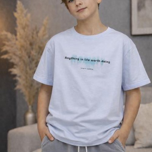 Футболка SunnyTot (130-170) 28029 l.blue (лето) SunnyTot 28029 l.blue