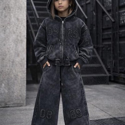 Костюм спорт SunnyTot (120-160) 012A22 black (деми) SunnyTot 012A22 black