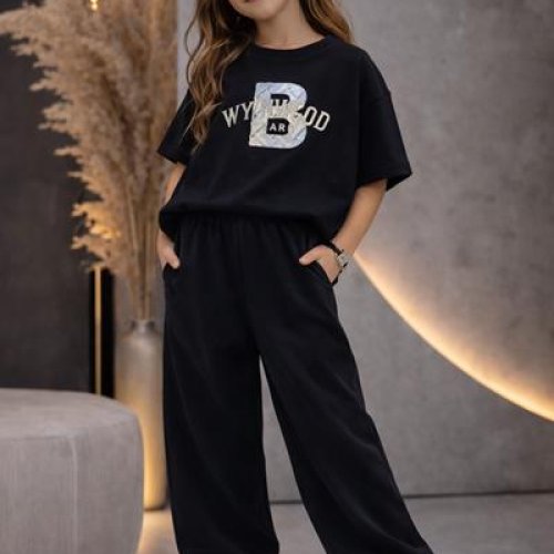 Костюм спорт SunnyTot (120-160) 249962 black (деми) SunnyTot 249962 black