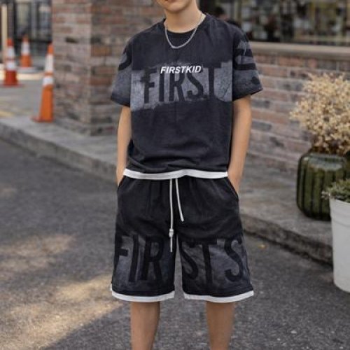 Костюм спорт SunnyTot (120-170) 2A33005 black (лето) SunnyTot 2A33005 black