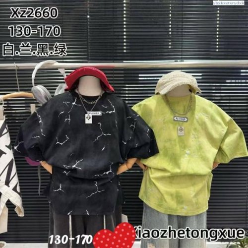 Футболка SunnyTot (130-170) XZ2660 black (лето) SunnyTot XZ2660 black