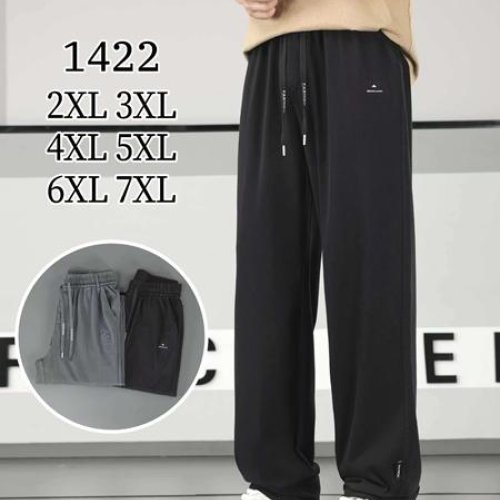 Штаны спорт Kenalin (2XL-7XL) 1422 grey (деми) Kenalin 1422 grey