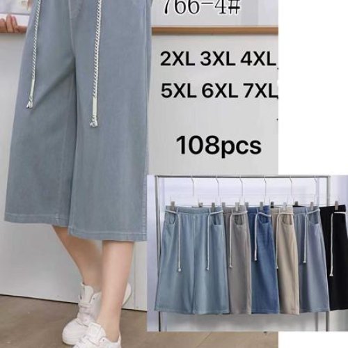 Бриджи Kenalin (2XL-7XL) 766-4 l.grey (лето) Kenalin 766-4 l.grey