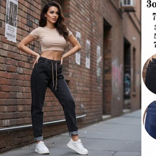 Штаны Kenalin (31-36) 781-1 black (деми) Kenalin 781-1 black