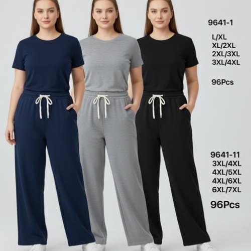 Штаны спорт Kenalin (3XL-7XL) 9641-11 grey (деми) Kenalin 9641-11 grey