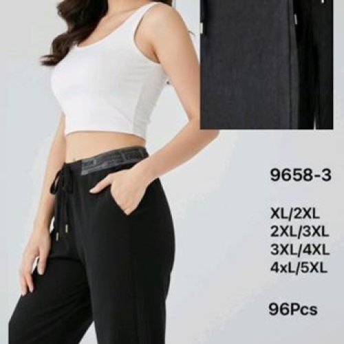 Штаны спорт Kenalin (XL-5XL) 9658-3 grey (деми) Kenalin 9658-3 grey